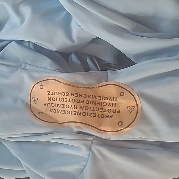 Light Blue One Piece Bathing Suit - Picture 4 of 5